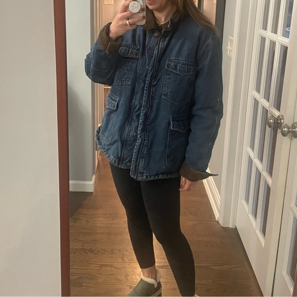 Vintage Wrangler Denim Sherpa Jacket - Picture 2 of 16